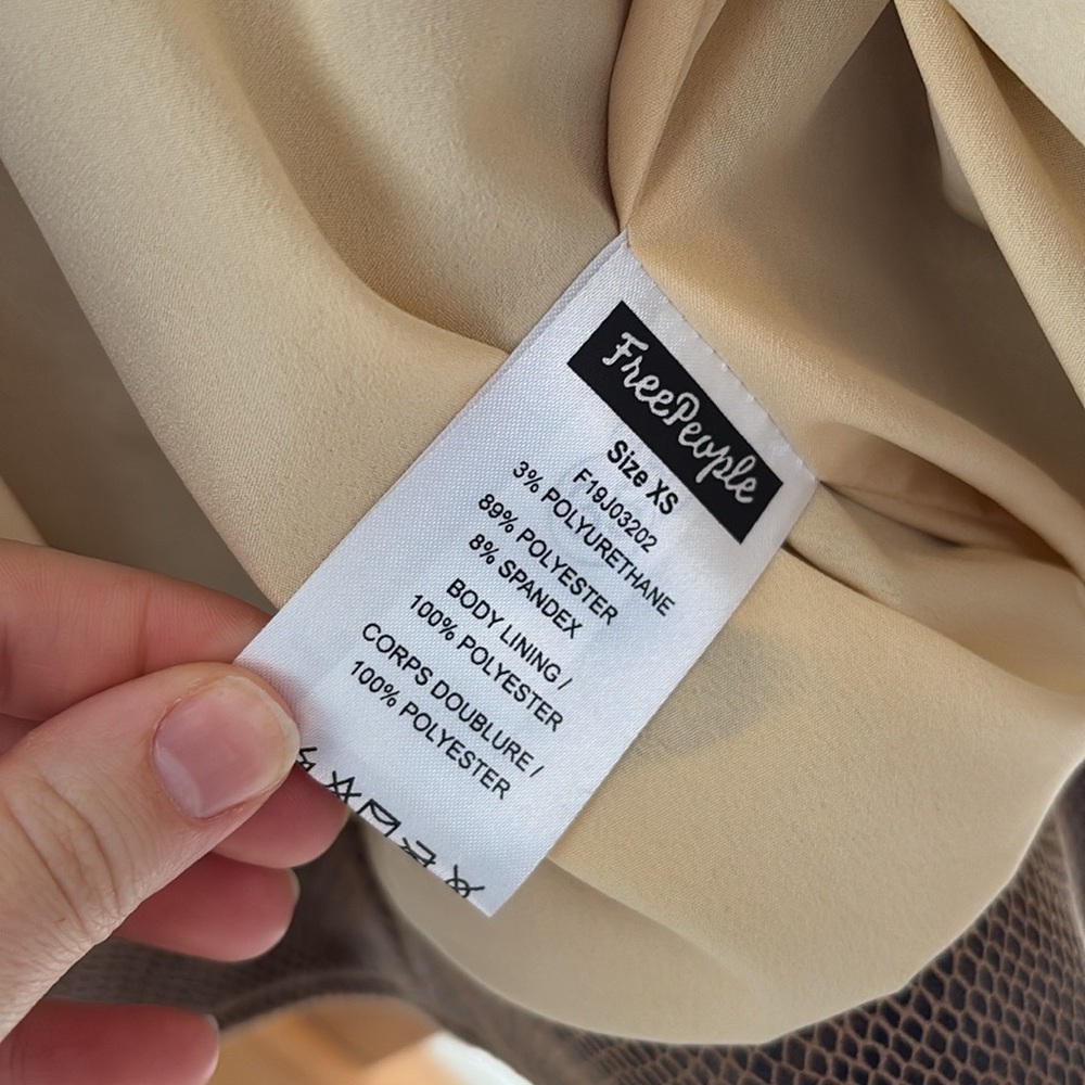 XS Free People Vegan Leather Snakeskin Jacket - Picture 5 of 6